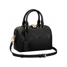Louis Vuitton Monogram Empreinte Speedy Bandouliere 20 Black