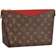 Plátěný kufřík Louis Vuitton Monogram Pallas Beauty Case Cherry