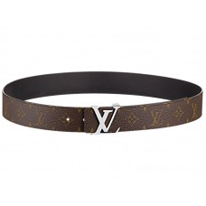 Monogram Louis Vuitton plátno Louis Vuitton Initiales 40mm oboustranné černé