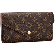 Plátěná peněženka Louis Vuitton Monogram Jeanne růžová m62203