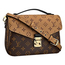 Monogram Louis Vuitton Canvas Pochette Metis Monogram Reverse Canvas