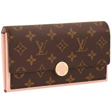 Peněženka Louis Vuitton Flore Monogram Canvas Rose Ballerine m64586
