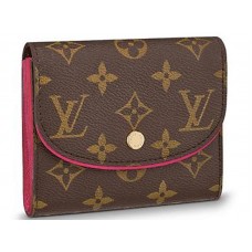 Peněženka Louis Vuitton Ariane s monogramem a plátěným vzorem, fuchsiová, m62036