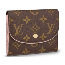 Peněženka Louis Vuitton Ariane s monogramem a plátěným vzorem - růžová balerína m62037