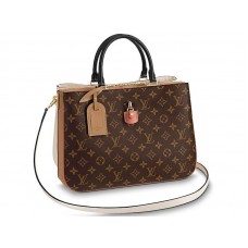 Monogram Louis Vuitton Millefeuille Canvas Sesame Peach m44255