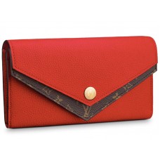 Monogram Louis Vuitton Double V Peněženka Taurillon kůže Rubis m64317