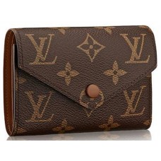 Plátěná peněženka Louis Vuitton Monogram Victorine Hnědá m62472