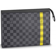 Louis Vuitton Damier Graphite Stripe cestovní pouzdro mm žluté n60107