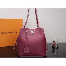 Kabelka Louis Vuitton Lockme Bucket Prune Rose Poudre m54680