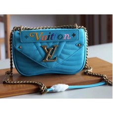 Kožená kabelka Louis Vuitton New Wave s řetízkem PM m51936