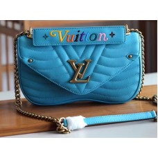 Kožená kabelka Louis Vuitton New Wave s řetízkem Mm m51946