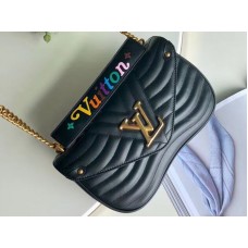 Kožená kabelka Louis Vuitton New Wave s řetízkem Mm m51498