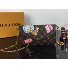 Monogram Louis Vuitton Canvas Pochette Felicie p00181