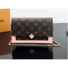 Plátěná peněženka Louis Vuitton Monogram Flore s řetízkem m67405