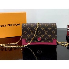 Plátěná peněženka Louis Vuitton Monogram Flore s řetízkem m67404