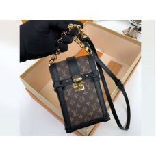 Louis Vuitton Monogram Canvas Trunk Mobile Chain Black m44184