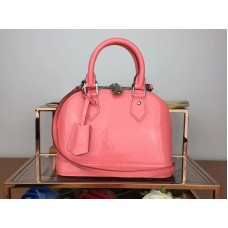 Monogram Louis Vuitton Vernis Alma Bb Pink m91607