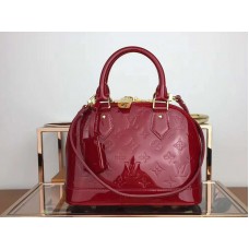 Monogram Louis Vuitton Vernis Alma Bb Pomme D'Amour m91607