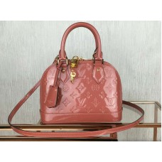 Monogram Louis Vuitton Vernis Alma Bb Vieux Rose m91607