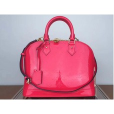 Monogram Louis Vuitton Vernis Alma PM Berlingot Pink m91611