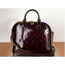 Louis Vuitton Monogram Vernis Alma Pm Burgundsko m91611