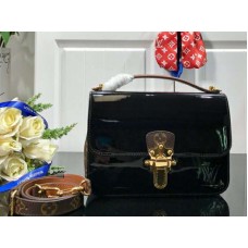 Kabelka Louis Vuitton Miroir Vernis z lakované kůže, třešňové dřevo, černá m51952