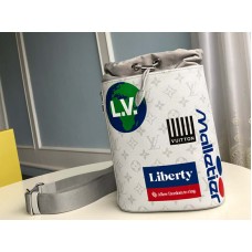 Plátěná kabelka Louis Vuitton Monogram Chalk Sling - bílá m44629