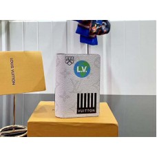 Plátěný organizér Louis Vuitton s monogramem, bílý, m67817