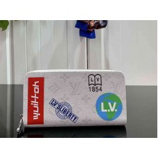 Plátěný organizér Louis Vuitton Monogram Zippy bílý m67824