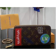 Plátěný organizér Louis Vuitton Monogram Zippy Hnědý m60017
