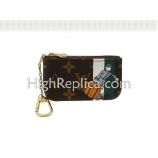 Louis Vuitton Monogram Ženich Pochette Cles Green