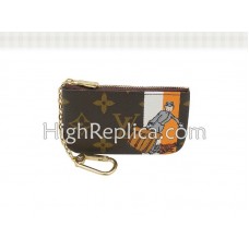 Louis Vuitton Monogram Ženich Pochette Cles Orange