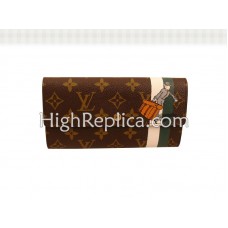 Peněženka Louis Vuitton Monogram Groom s kapsou na zip zelená