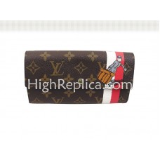 Peněženka Louis Vuitton Monogram Groom s kapsou na zip červená