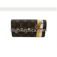 Peněženka Louis Vuitton Monogram Groom s kapsou na zip žlutá