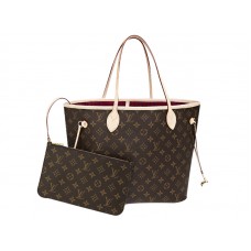 Monogram Louis Vuitton Neverfull Mm Fuchsia